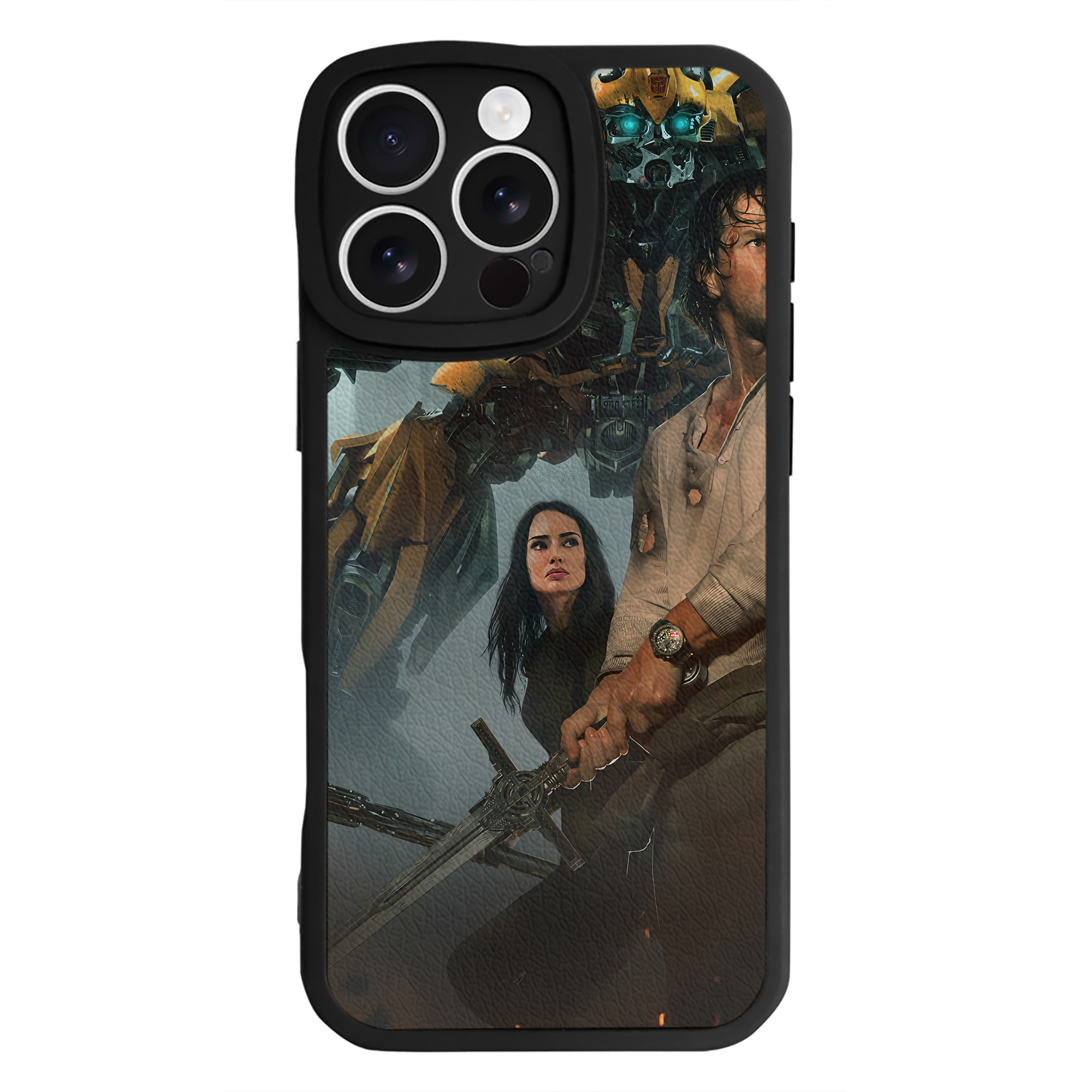 （画像用） Transformers トランスフォーマー 【iPhone 16シリーズ対応】シリコンスマホケース（レザー調） 材質：シリコン